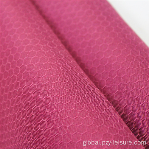 Hexagon Oxford Fabric PU-Coated Football Grid Hexagon Oxford Fabric for Luggage Manufactory